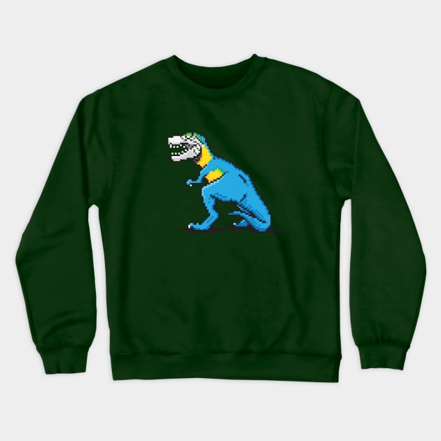 Pixevolution - Tyrannosaurus Macaw Crewneck Sweatshirt by TeeBC